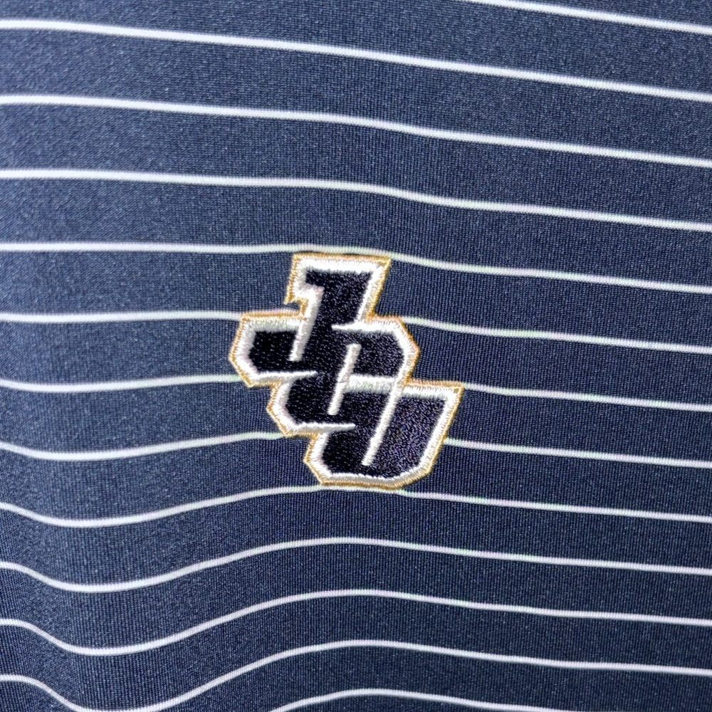 Peter Millar Dark Blue Striped Summer Comfort Polo - Picture 2 of 6